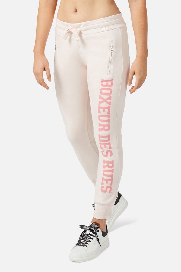 BXW1001899AQPINKL-Basic Long Logo Sweatpants