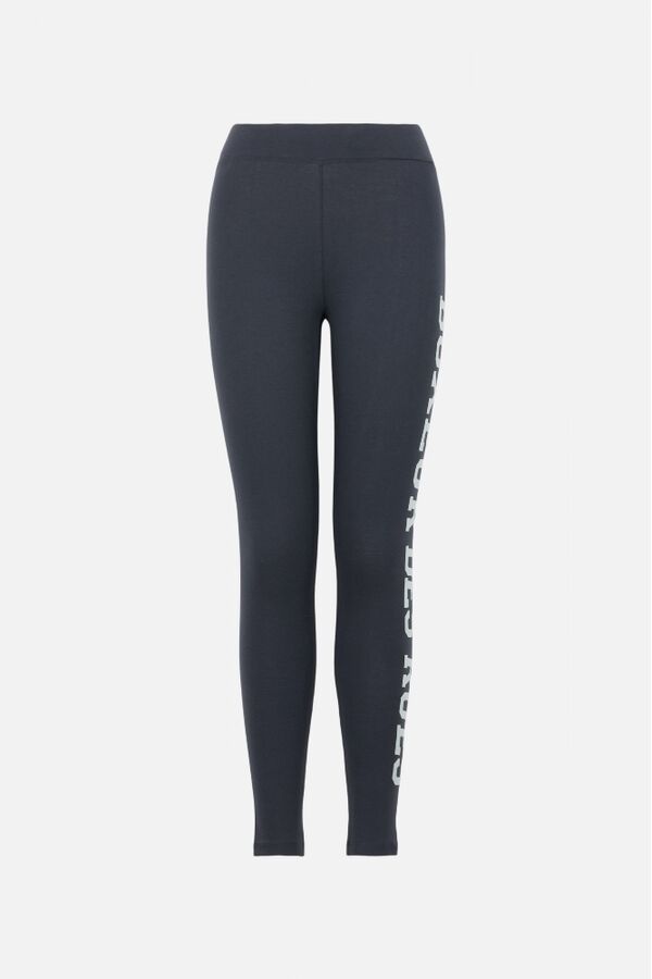 BXW1001906AQANTM-Basic Leggings With Front Logo