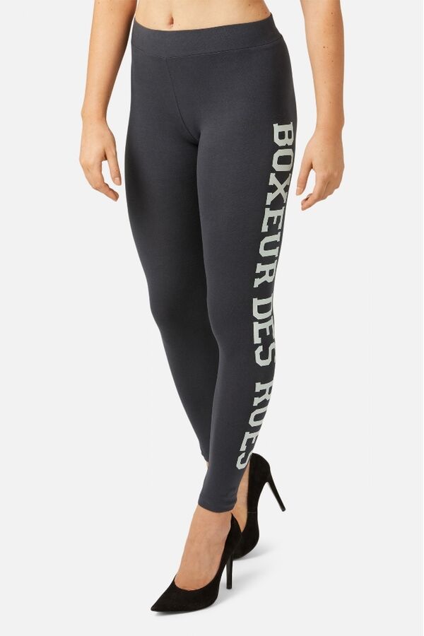 BXW1001906AQANTM-Basic Leggings With Front Logo