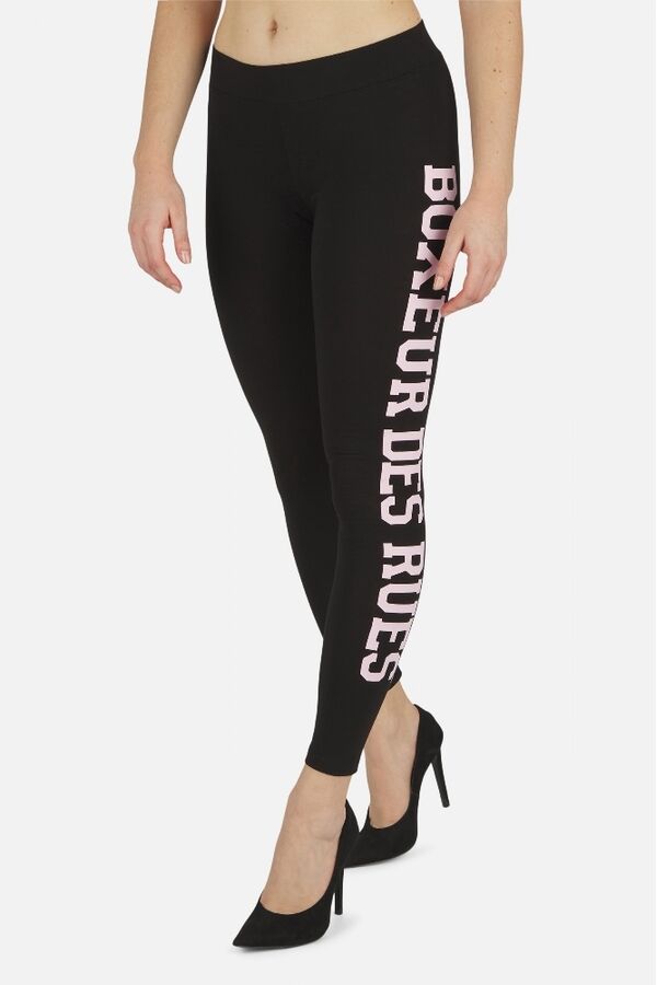 BXW1001906ARBKS-Basic Leggings With Front Logo