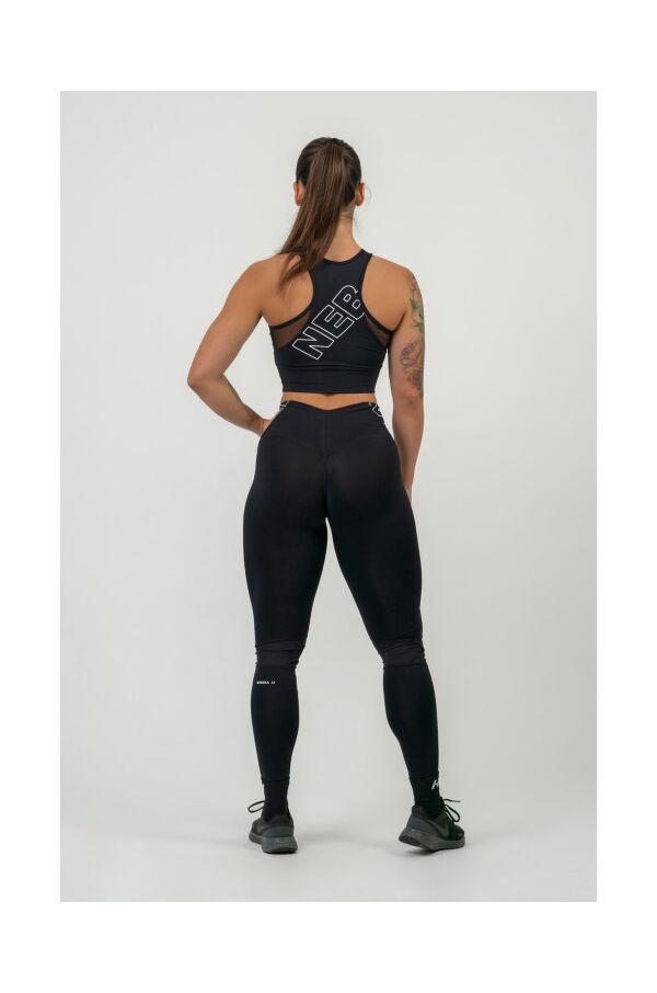 Nebbia Fit Activewear High Waist Leggings 443 Fitness Pants Tights Black  Blue