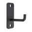 Single steel hook for rack, rig or wall