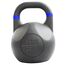Kettlebell en acier avec revêtement en poudre GladiatorFit | 12 KG, Couleur: Noir, Poids kg: 12 