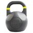 Kettlebell en acier avec revêtement en poudre GladiatorFit | 16 KG, Couleur: Noir, Poids kg: 16 