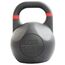 Kettlebell en acier avec revêtement en poudre GladiatorFit | 32 KG, Couleur: Noir, Poids kg: 32