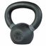 Powder-coated steel kettlebell GladiatorFit | 4 KG, Colour: Schwarz, Additional Weight: 4 kg