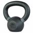Kettlebell aus Stahl mit Pulverbeschichtung GladiatorFit | 6 KG, Farbe: Schwarz, Zusatzgewicht: 6 kg