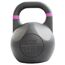 Kettlebell en acier avec revêtement en poudre GladiatorFit | 8 KG, Couleur: Noir, Poids kg: 8 
