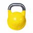 Cast-iron competition kettlebell with inlaid logo | 16 KG, Colour: Yellow, Additional Weight: 16 kg