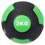 Ballastball Medizinball aus strapazierfähigem Gummi "Medicine Ball" | 2 KG, Farbe: Grün, Zusatzgewicht: 2 kg