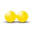 GL-7649990879963-Double massage ball in ebonite &#216; 6cm |&nbsp; Yellow
