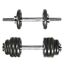 GL-7640344756442-Kit / set of 15kg weight plates and chrome bars &#216; 25mm
