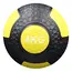 Ballastball Medizinball aus strapazierfähigem Gummi "Medicine Ball" | 4 KG, Farbe: Gelb, Zusatzgewicht: 4 kg