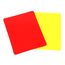 Cartons d'arbitre en PVC (lot de 2, 1 rouge et 1 jaune)