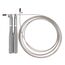 3M adjustable aluminium "Speed Rope" skipping rope + bag GladiatorFit | Grey, Colour: Silber