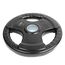 Bumper Plate" rubber grip disc Ø 51mm GladiatorFit | 10 KG, Colour: Schwarz, Additional Weight: 10 kg