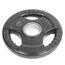 Scheibe mit Gummigriffen "Bumper Plate" Ø 51mm GladiatorFit | 2.5 KG, Farbe: Schwarz, Zusatzgewicht: 2.5 kg