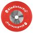 Competition rubber disc "Bumper Plate" Ø 51mm | 25 KG, Colour: Rot, Additional Weight: 25 kg