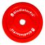 Olympische Scheibe gummifarbig "Bumper Plate" Ø 51mm | 25 KG, Farbe: Rot, Zusatzgewicht: 25 kg