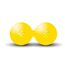 Double ebonite massage ball "Foam Ball" Ø 6cm | Gelb