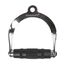 Curved steel and rubber pulley pull handle