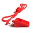 Plastic whistle for referee with lanyard