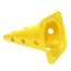 GL-7640344752123-Cones 38cm 12 holes for milestones &#216; 25mm (set of 2) |&nbsp; Yellow