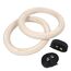 GL-7649990755632-Gymnastics rings &#216; 25mm in wood with adjustable strap