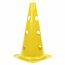 Cône 38cm 3 trous pour jalons Ø 25mm | Jaune, Couleur: Jaune
