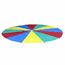 Parachute arc-en-ciel en tissu pour enfants 17 poignées | 500 CM