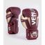 VE-1392-611-10OZ-Venum Elite Boxing Gloves - Burgundy/Gold - 10 Oz