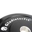 Disque olympique noir caoutchouc "Bumper Plate" Ø 51mm GladiatorFit | 25 KG, Couleur: Noir, Poids kg: 25 , 4 image