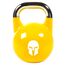 Cast iron competition kettlebell with painted logo | 16 KG, Colour: Yellow, Additional Weight: 16 kg, 3 image