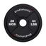 Schwarze olympische Scheibe aus Gusseisen Ø 51mm GladiatorFit | 20 KG