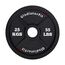 Schwarze olympische Scheibe aus Gusseisen Ø 51mm GladiatorFit | 25 KG