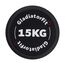 Round rubber dumbbell | 15 KG, 2 image
