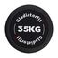 Round rubber dumbbell | 35 KG, 2 image