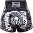 8 WEAPONS Muay Thai Traditional Short – Gladiator Skull, Farbe: Schwarz, Grösse : XXL