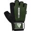 RDXWGA-W1HA-XL-Gym Weight Lifting Gloves W1 Half Army Green-XL