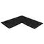 Connect Tiles Corner" rubber floor edging 50x50cm Stockz | Grey 50x50x2 CM