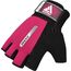 RDXWGA-W1HP-M-Gym Weight Lifting Gloves W1 Half Pink-M