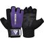 RDXWGA-W1HPR-M-Gym Weight Lifting Gloves W1 Half Purple-M