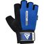 RDXWGA-W1HU-S-Gym Weight Lifting Gloves W1 Half Blue-S