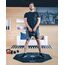 UFC Octagonal Exercise Mat, Colour: Schwarz, 7 image