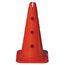 Cône 52cm 3 trous pour jalons Ø 25mm | Rouge