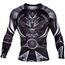 Venum Gladiator 3.0 Rashguard - Black-White - Long Sleeves, Bekleidungsgrösse: S, Farbe: Schwarz, Grösse : S