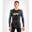 UFC Authentic Fight Week Men's Performance Long Sleeve Rashguard, Colour: Schwarz, Size: S