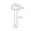 Long safety pin bolt Ø 15mm for racks and rigs | Grey, 7 image