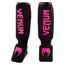 Venum Kontact Shinguards-Black-N Pink, Taglia: Taglia unica, Colore: Nero