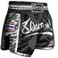 Muay Thai Shorts s Super Mesh, Farbe: Schwarz, Grösse : L